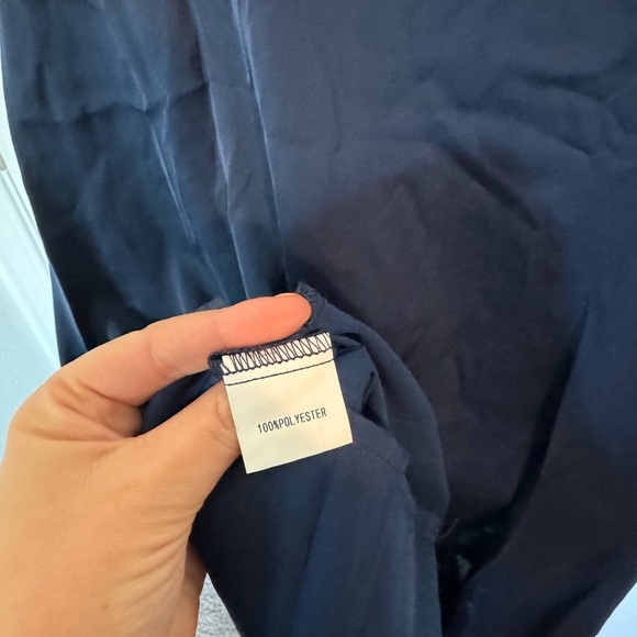 Petal & Pup Elegant Navy Blue Satin Tank Cocktail Dress Size Medium NWT - Picture 7 of 7